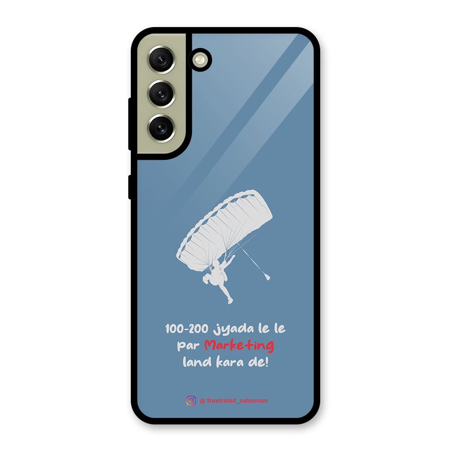 Marketing Land Kara De SteelBlue Glass Back Case for Galaxy S21 FE 5G