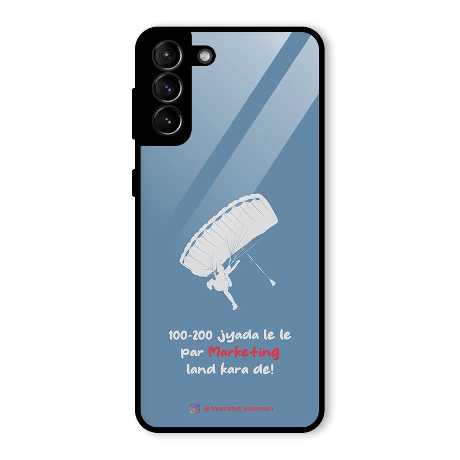 Marketing Land Kara De SteelBlue Glass Back Case for Galaxy S21 Plus