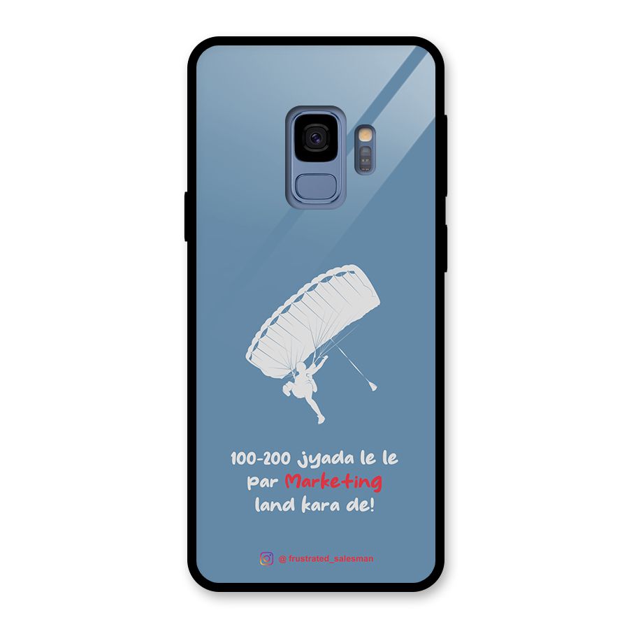 Marketing Land Kara De SteelBlue Glass Back Case for Galaxy S9