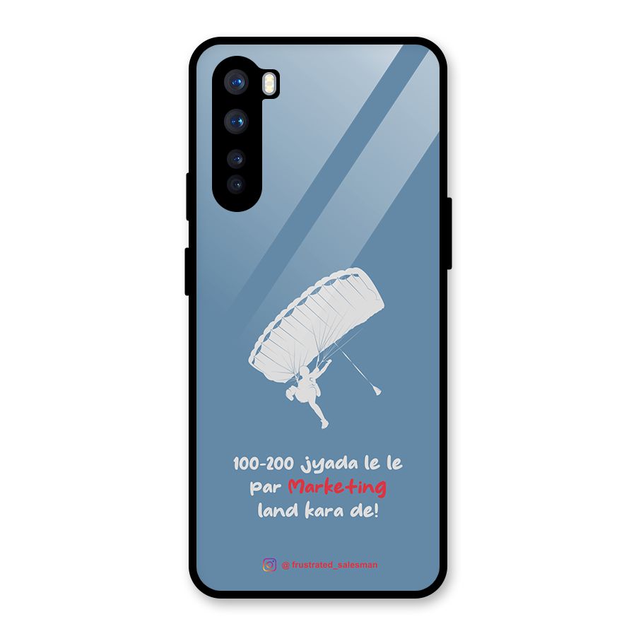 Marketing Land Kara De SteelBlue Glass Back Case for OnePlus Nord