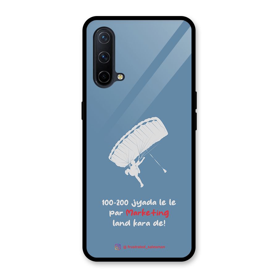 Marketing Land Kara De SteelBlue Glass Back Case for OnePlus Nord CE 5G