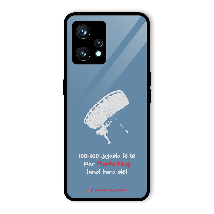 Marketing Land Kara De SteelBlue Glass Back Case for Realme 9 Pro Plus 5G
