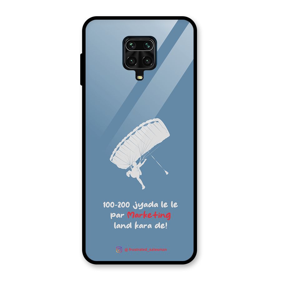 Marketing Land Kara De SteelBlue Glass Back Case for Redmi Note 10 Lite