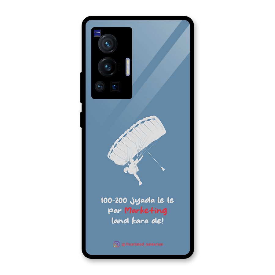 Marketing Land Kara De SteelBlue Glass Back Case for Vivo X70 Pro