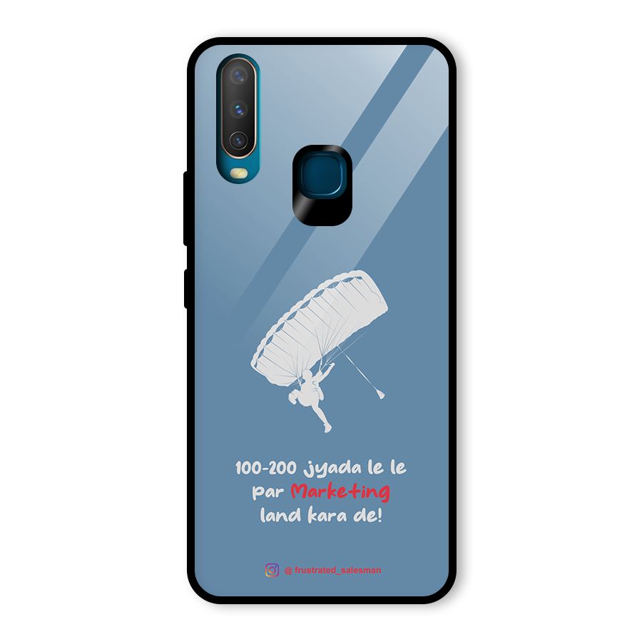 Marketing Land Kara De SteelBlue Glass Back Case for Vivo Y15