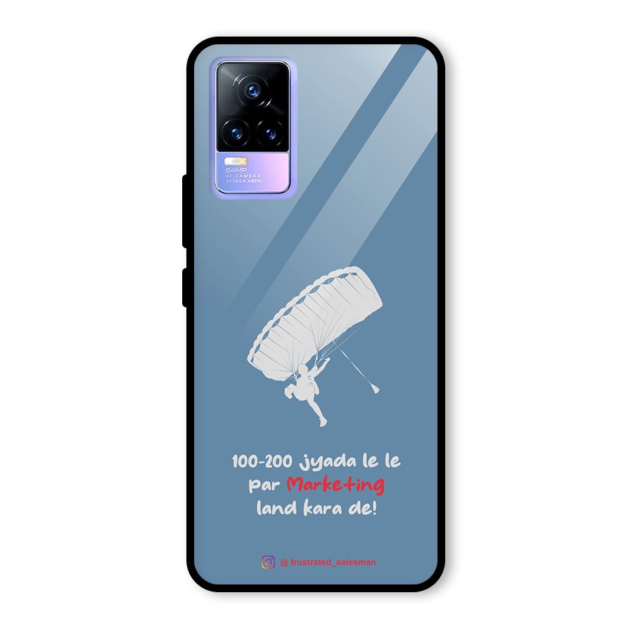 Marketing Land Kara De SteelBlue Glass Back Case for Vivo Y73