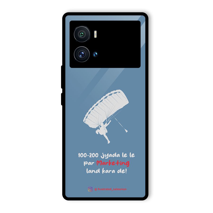 Marketing Land Kara De SteelBlue Glass Back Case for Vivo iQOO 9 Pro