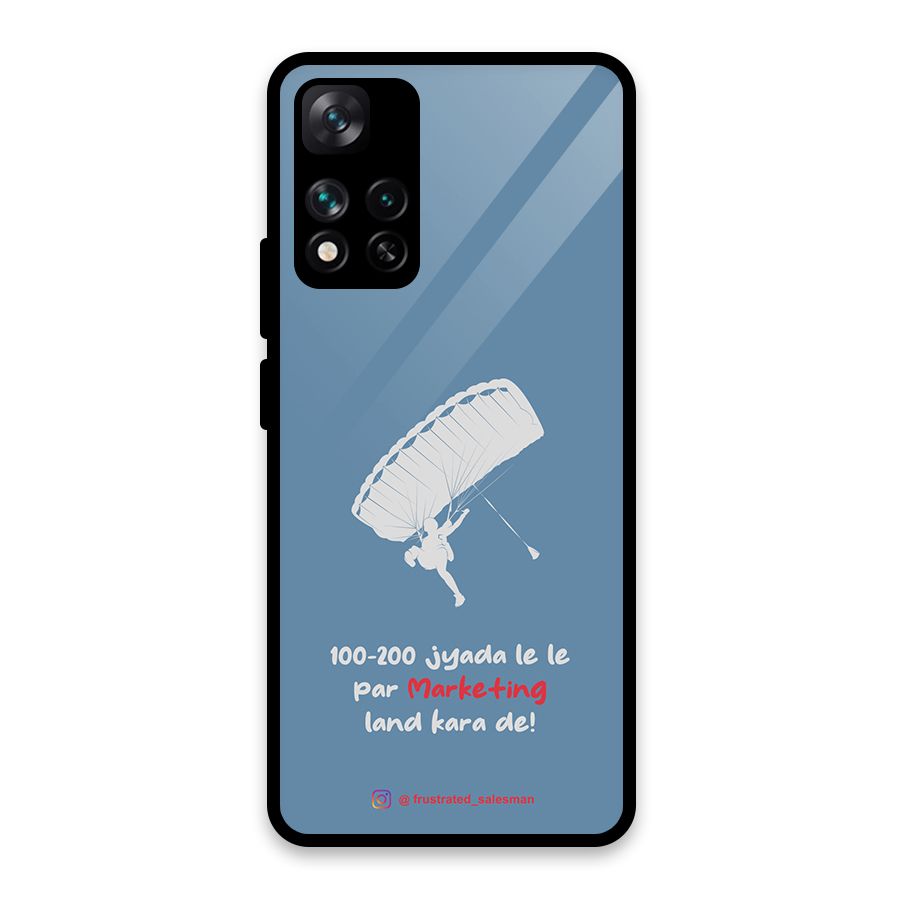 Marketing Land Kara De SteelBlue Glass Back Case for Xiaomi 11i HyperCharge 5G
