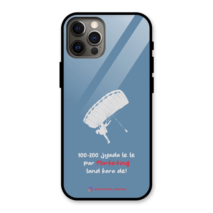 Marketing Land Kara De SteelBlue Glass Back Case for iPhone 12 Pro