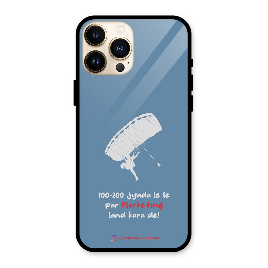 Marketing Land Kara De SteelBlue Glass Back Case for iPhone 13 Pro Max