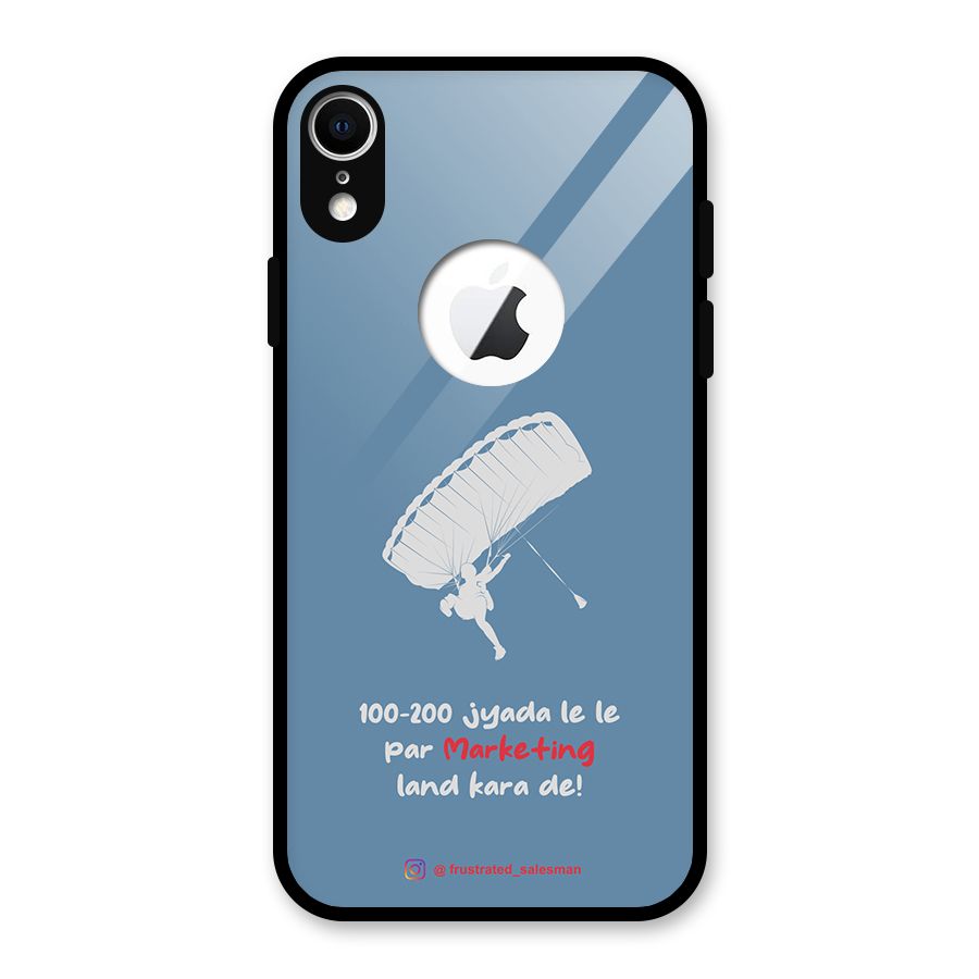 Marketing Land Kara De SteelBlue Glass Back Case for iPhone XR Logo Cut