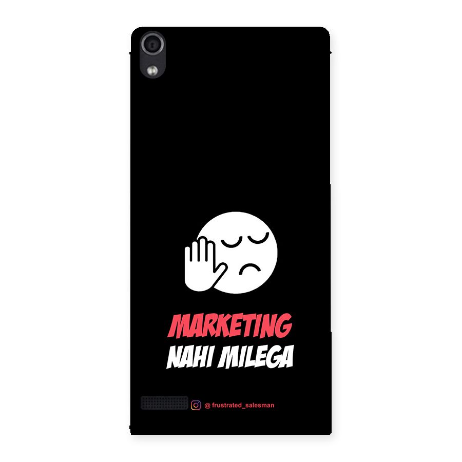 Marketing Nahi Milega Black Back Case for Ascend P6
