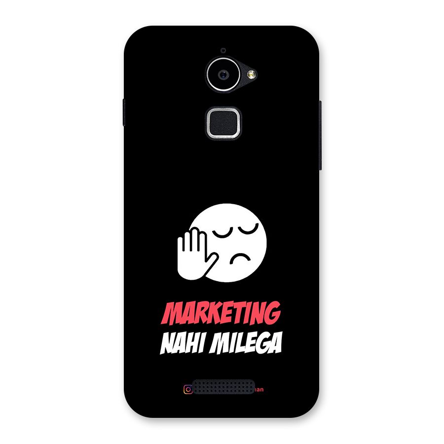 Marketing Nahi Milega Black Back Case for Coolpad Note 3 Lite