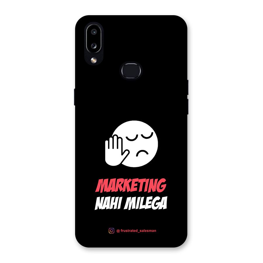 Marketing Nahi Milega Black Back Case for Galaxy A10s