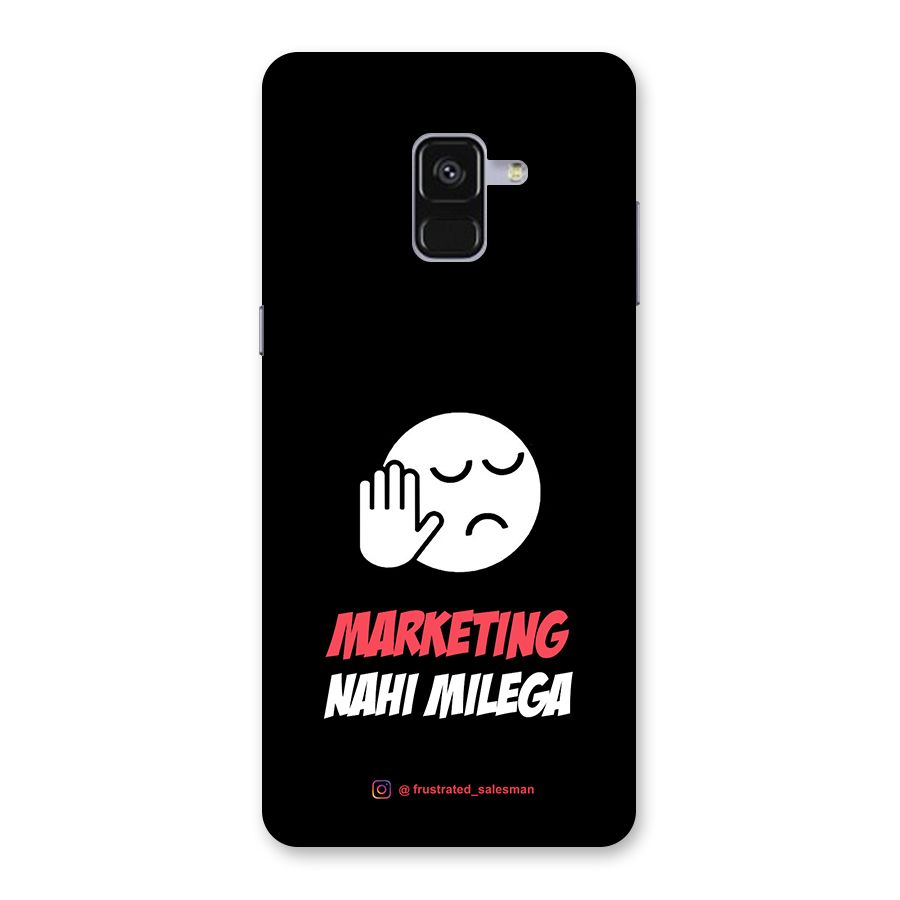 Marketing Nahi Milega Black Back Case for Galaxy A8 Plus