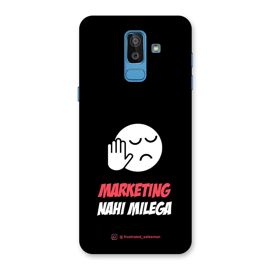 Marketing Nahi Milega Black Back Case for Galaxy J8
