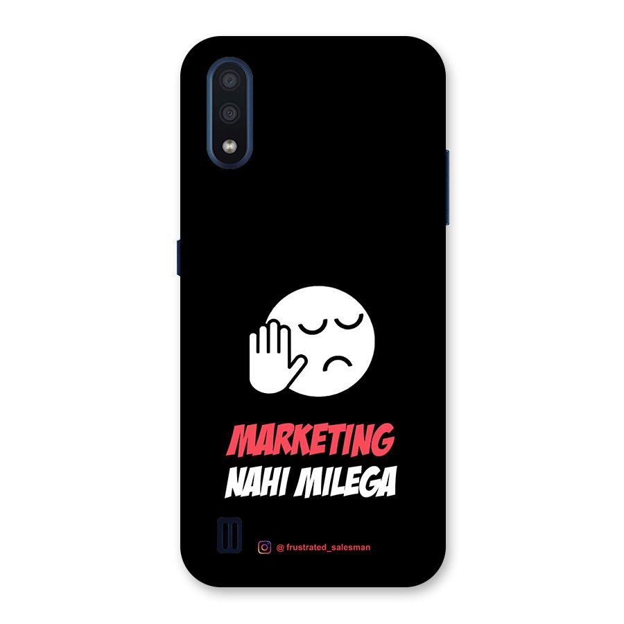 Marketing Nahi Milega Black Back Case for Galaxy M01