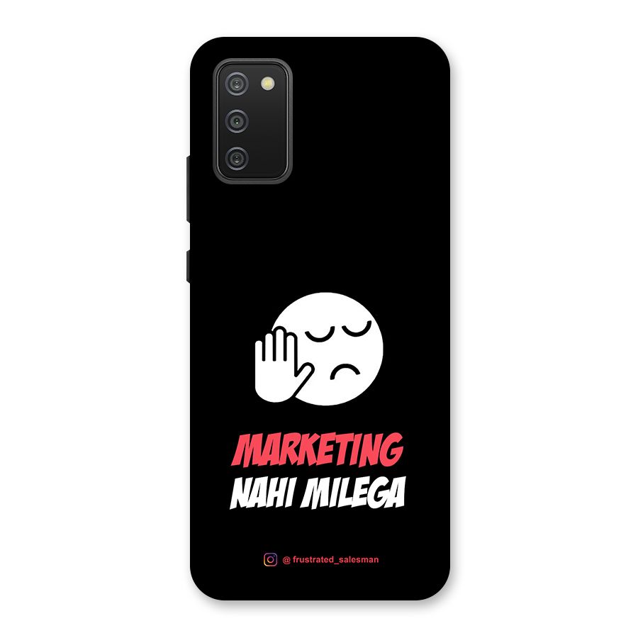 Marketing Nahi Milega Black Back Case for Galaxy M02s