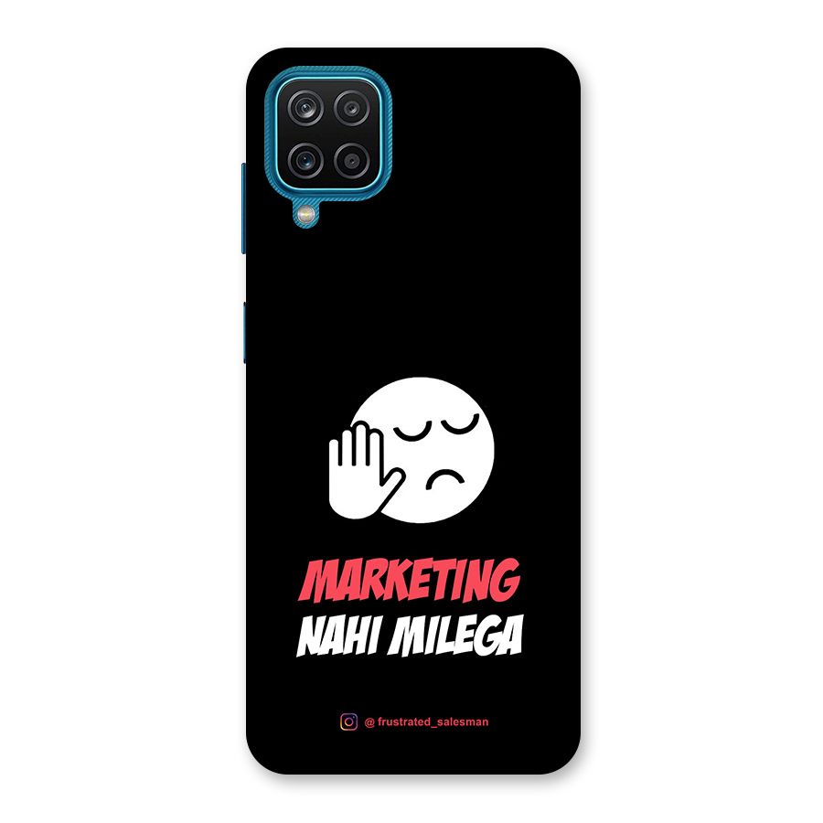 Marketing Nahi Milega Black Back Case for Galaxy M12