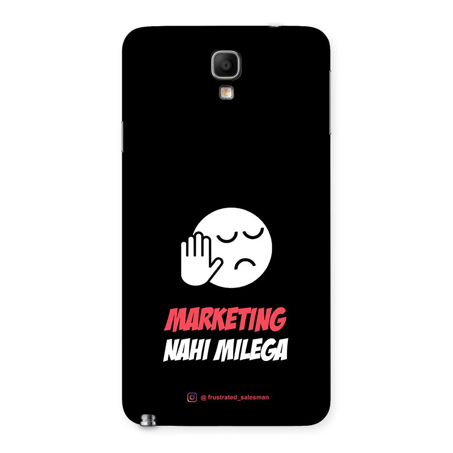 Marketing Nahi Milega Black Back Case for Galaxy Note 3 Neo