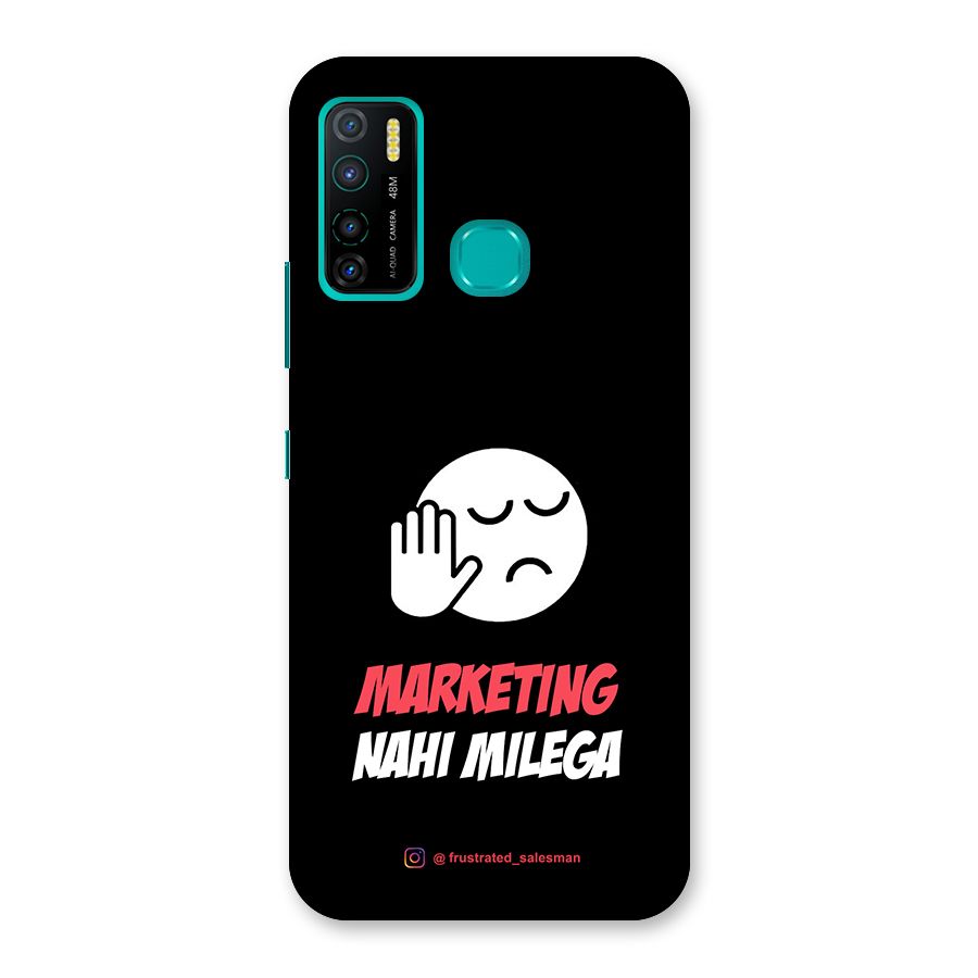 Marketing Nahi Milega Black Back Case for Infinix Hot 9 Pro