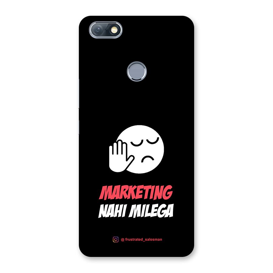 Marketing Nahi Milega Black Back Case for Infinix Note 5