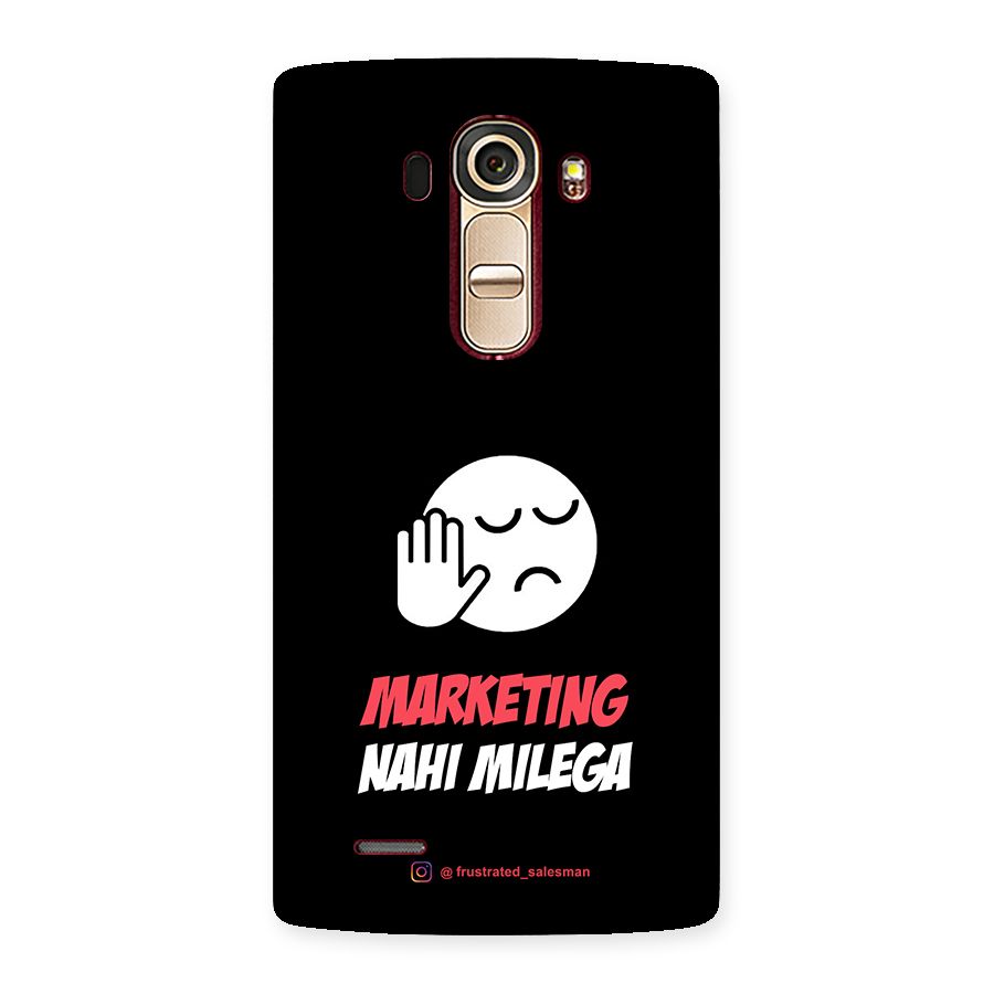 Marketing Nahi Milega Black Back Case for LG G4