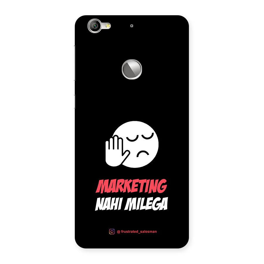 Marketing Nahi Milega Black Back Case for LeTV Le 1s