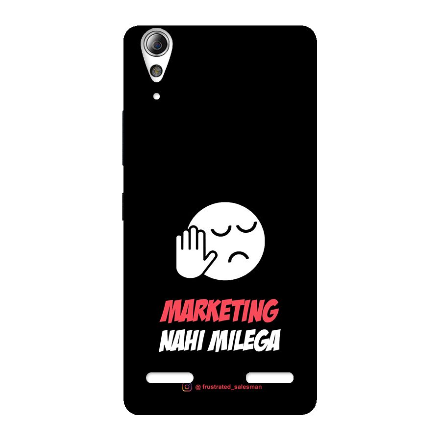 Marketing Nahi Milega Black Back Case for Lenovo A6000 Plus