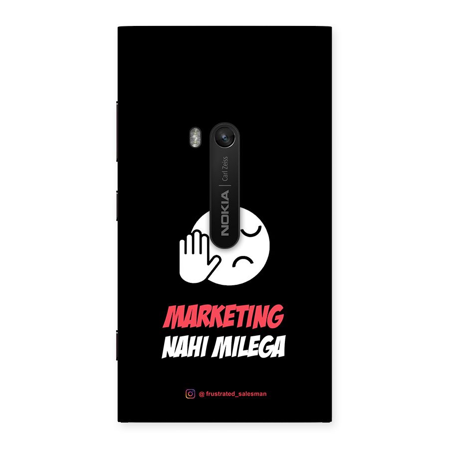 Marketing Nahi Milega Black Back Case for Lumia 920
