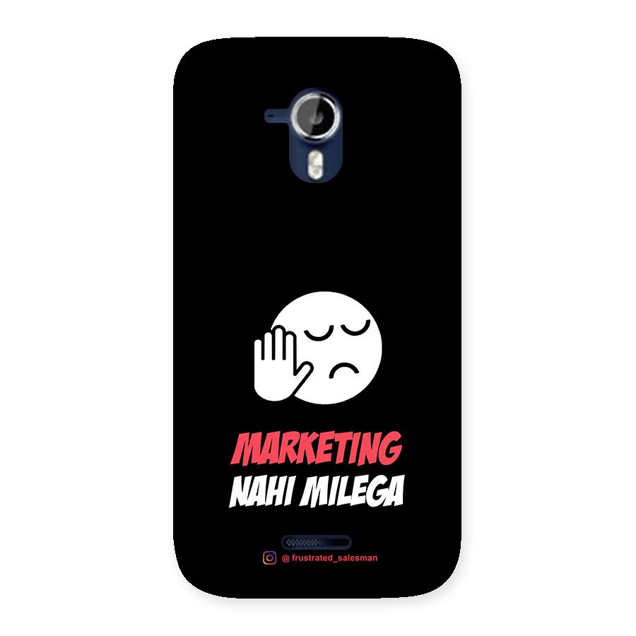 Marketing Nahi Milega Black Back Case for Micromax Canvas Magnus A117