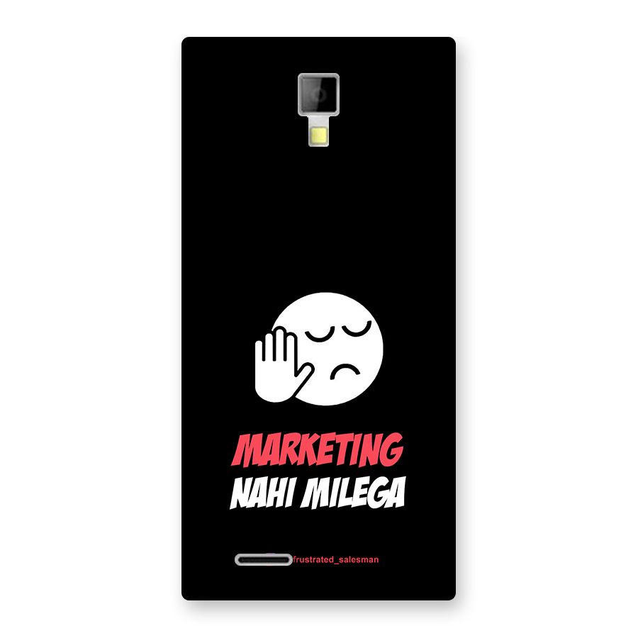 Marketing Nahi Milega Black Back Case for Micromax Canvas Xpress A99