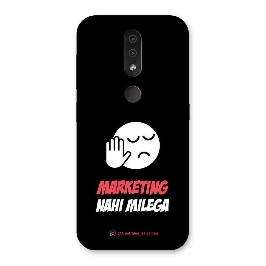 Marketing Nahi Milega Black Back Case for Nokia 4.2