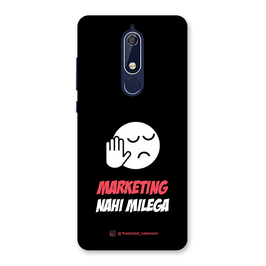 Marketing Nahi Milega Black Back Case for Nokia 5.1