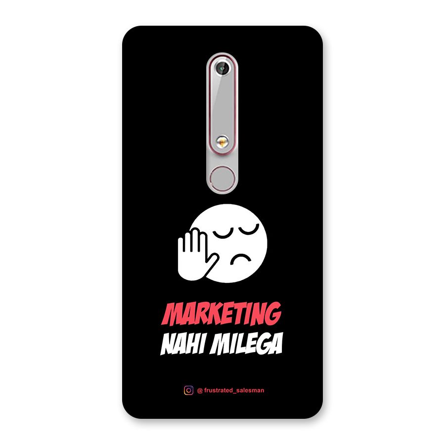 Marketing Nahi Milega Black Back Case for Nokia 6.1