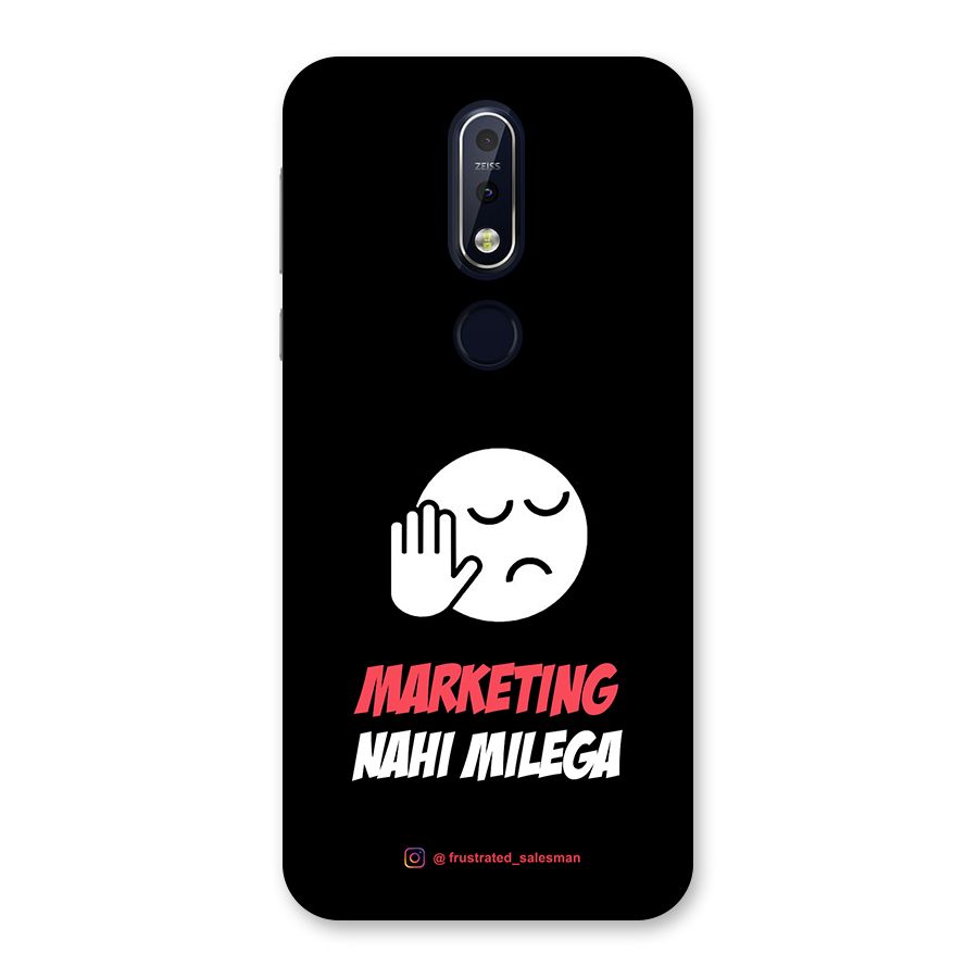 Marketing Nahi Milega Black Back Case for Nokia 7.1