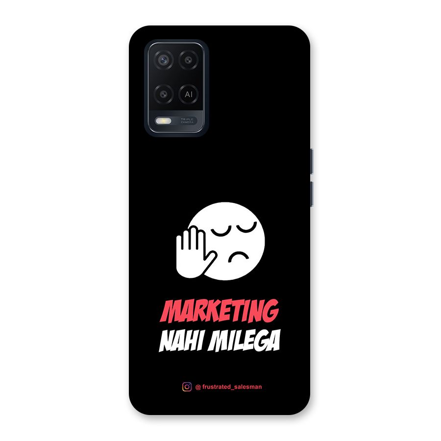 Marketing Nahi Milega Black Back Case for Oppo A54