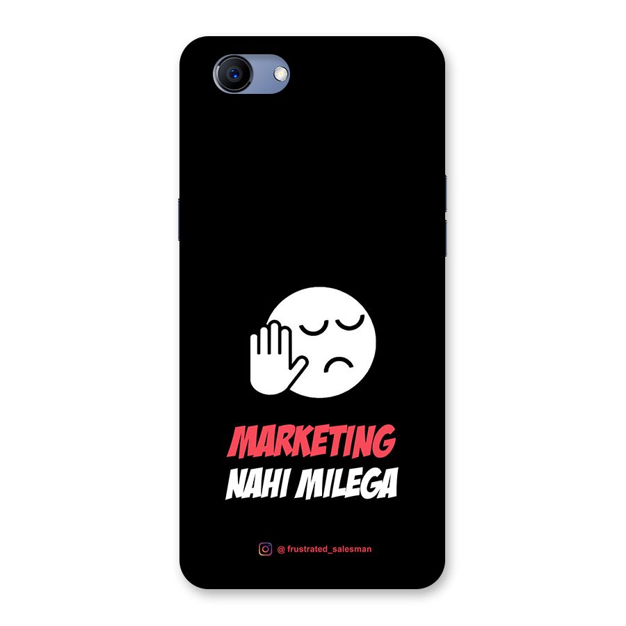 Marketing Nahi Milega Black Back Case for Oppo Realme 1