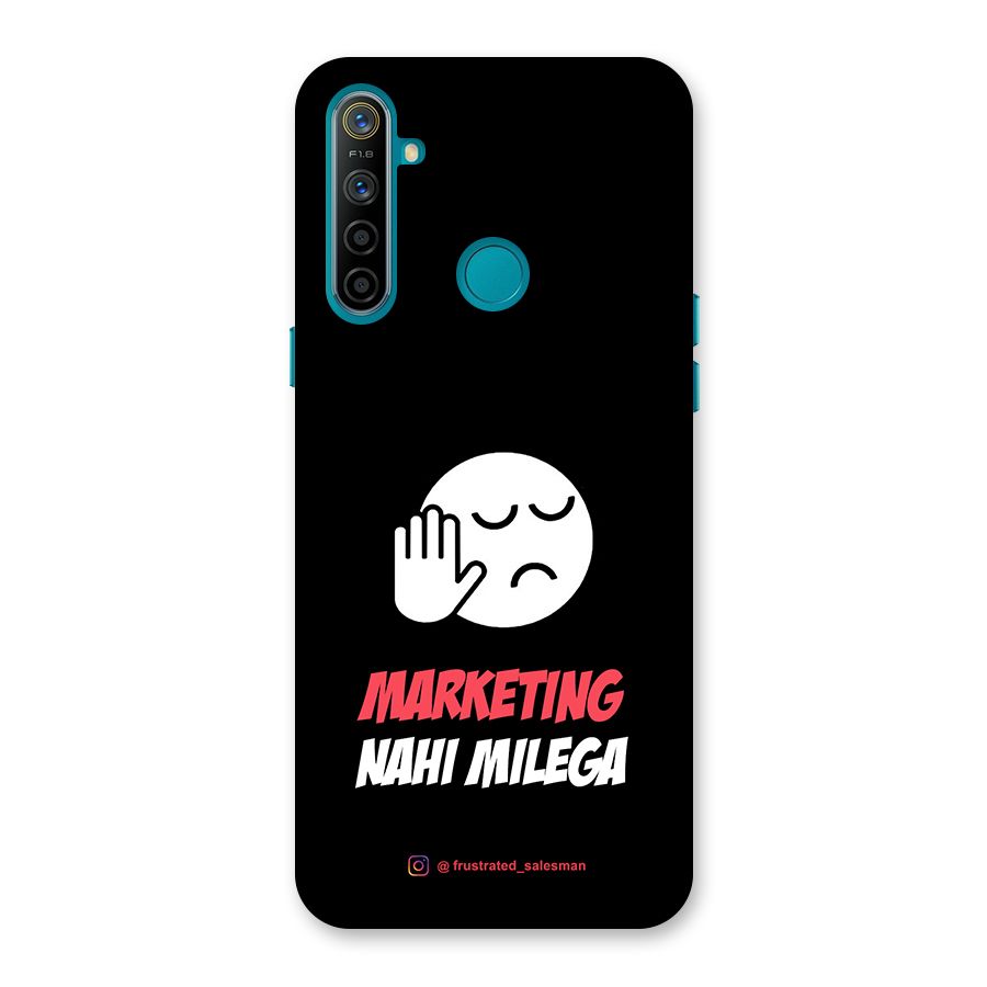 Marketing Nahi Milega Black Back Case for Realme 5i
