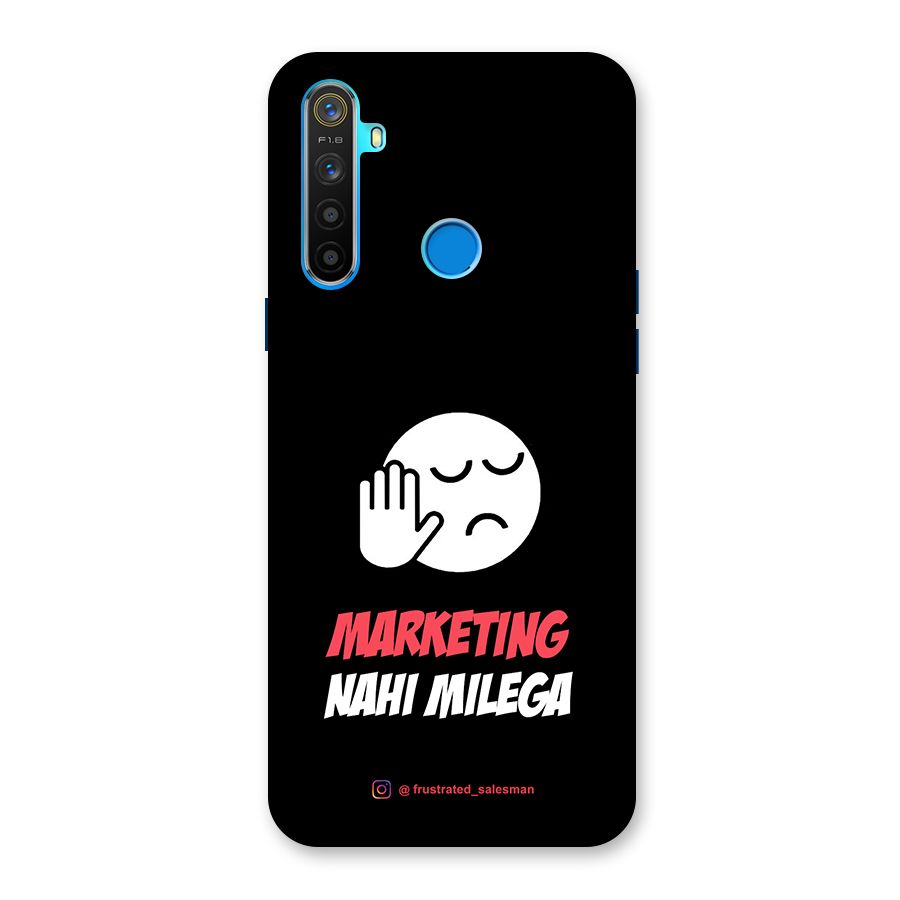 Marketing Nahi Milega Black Back Case for Realme 5s