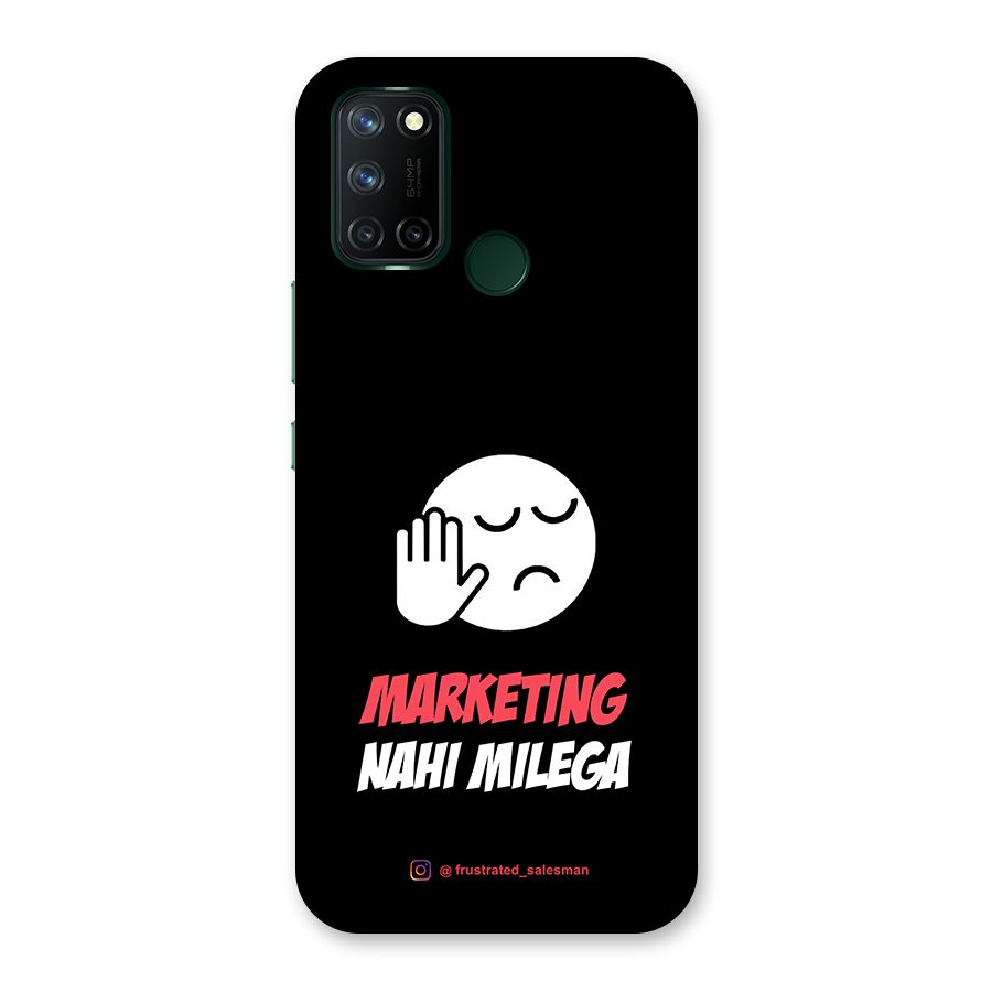 Marketing Nahi Milega Black Back Case for Realme 7i