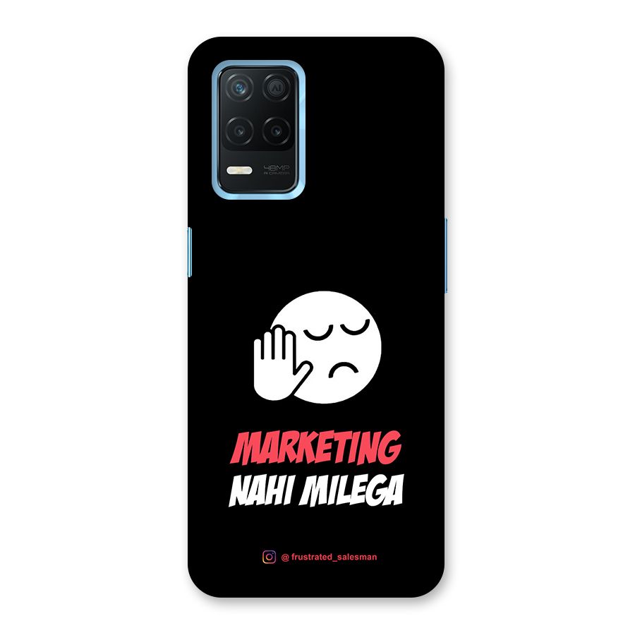 Marketing Nahi Milega Black Back Case for Realme 8s 5G