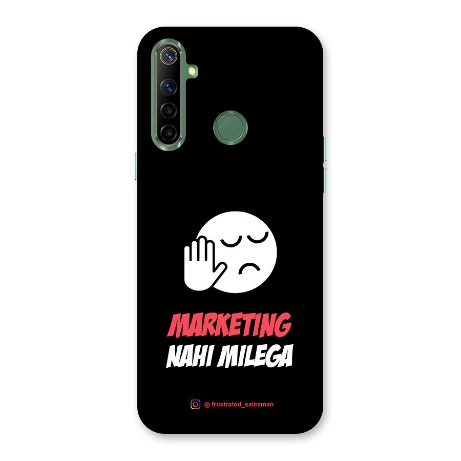 Marketing Nahi Milega Black Back Case for Realme Narzo 10