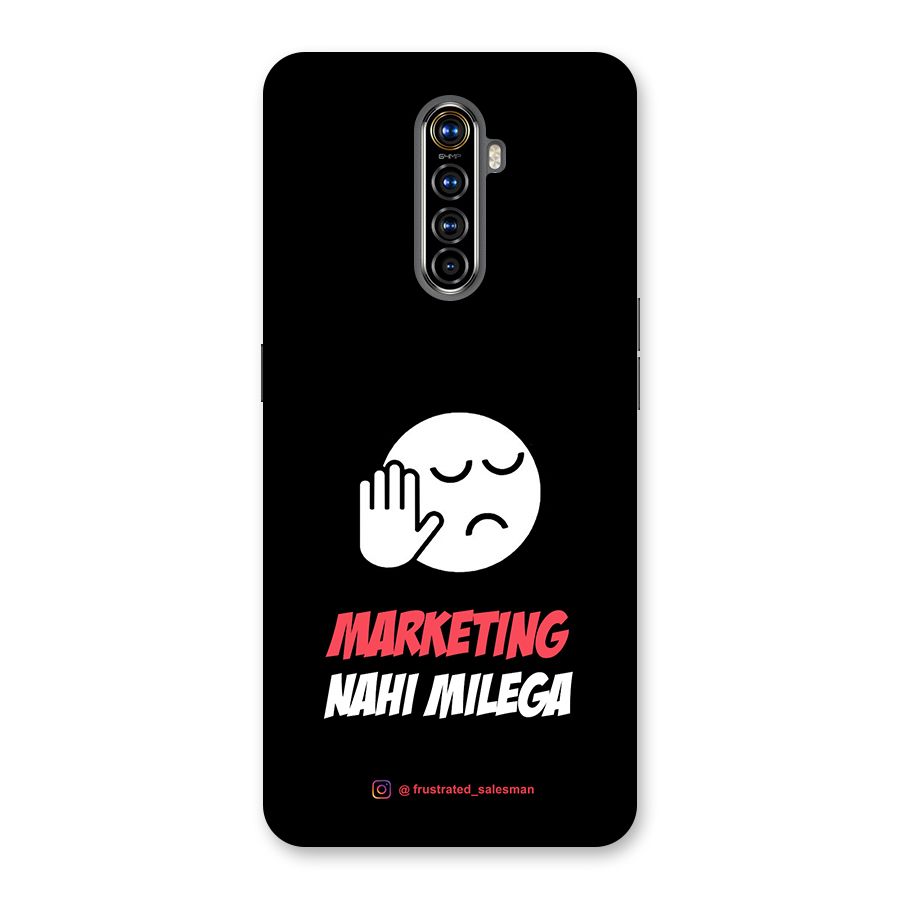 Marketing Nahi Milega Black Back Case for Realme X2 Pro