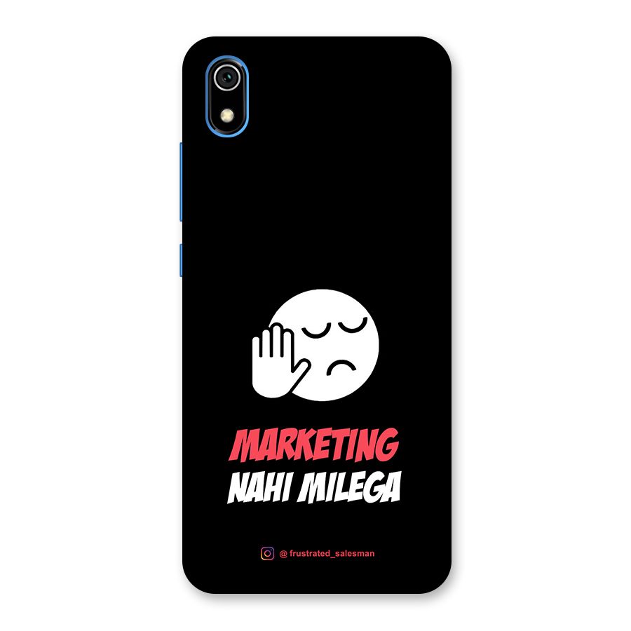 Marketing Nahi Milega Black Back Case for Redmi 7A