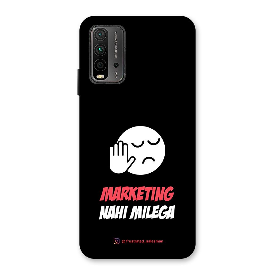 Marketing Nahi Milega Black Back Case for Redmi 9 Power