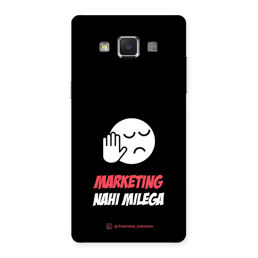 Marketing Nahi Milega Black Back Case for Samsung Galaxy A5