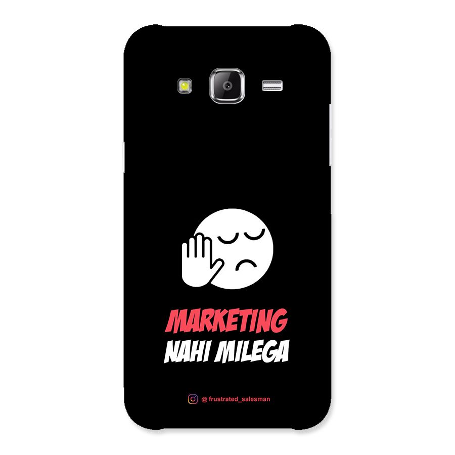 Marketing Nahi Milega Black Back Case for Samsung Galaxy J2 Prime