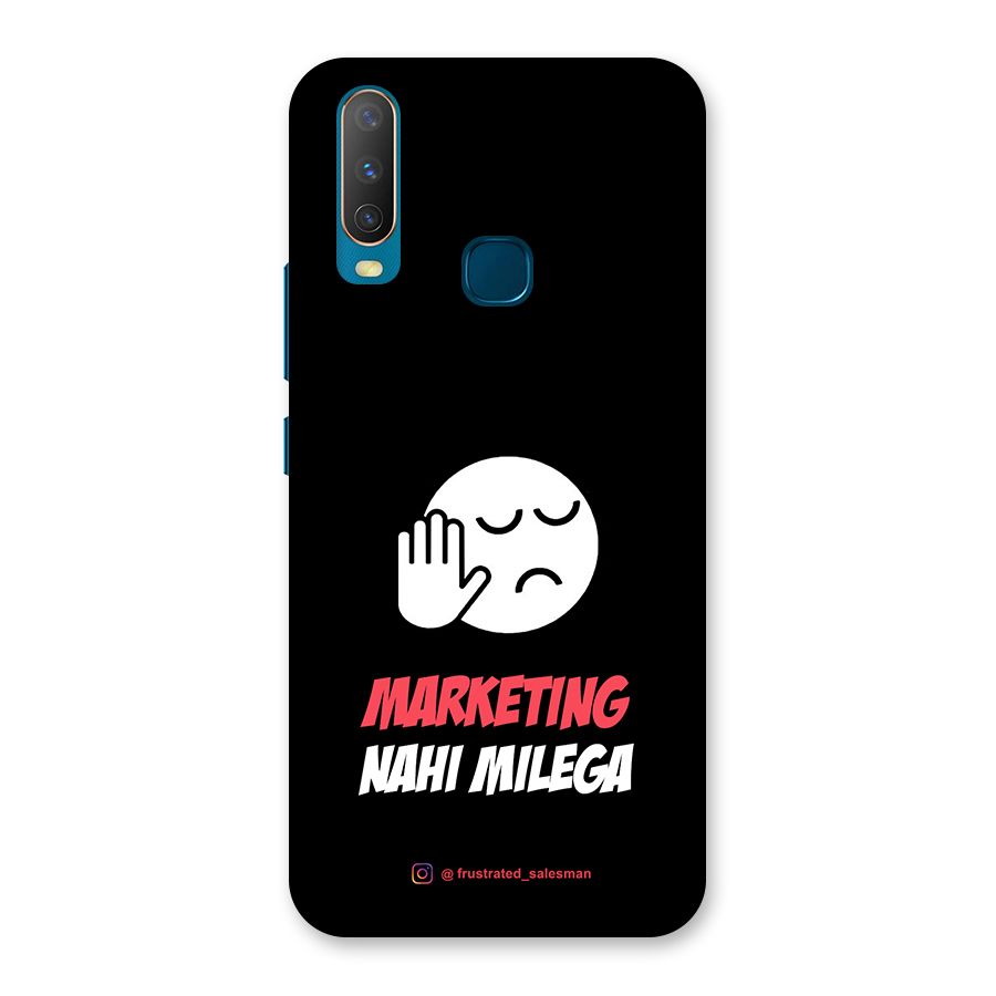 Marketing Nahi Milega Black Back Case for Vivo Y11