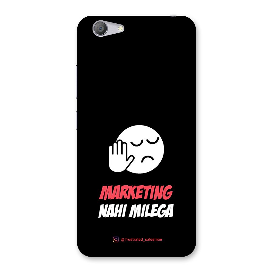 Marketing Nahi Milega Black Back Case for Vivo Y53